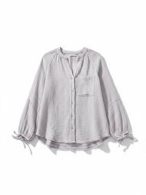 Aerie Lavender Striped Oversized Soft Shirt Top Size XS